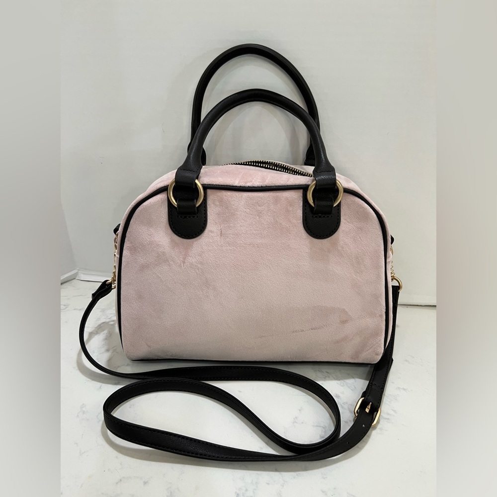 JUICY COUTURE SOFT PINK SATCHEL WITH BLACK ACCENTS - Picture 2 of 13